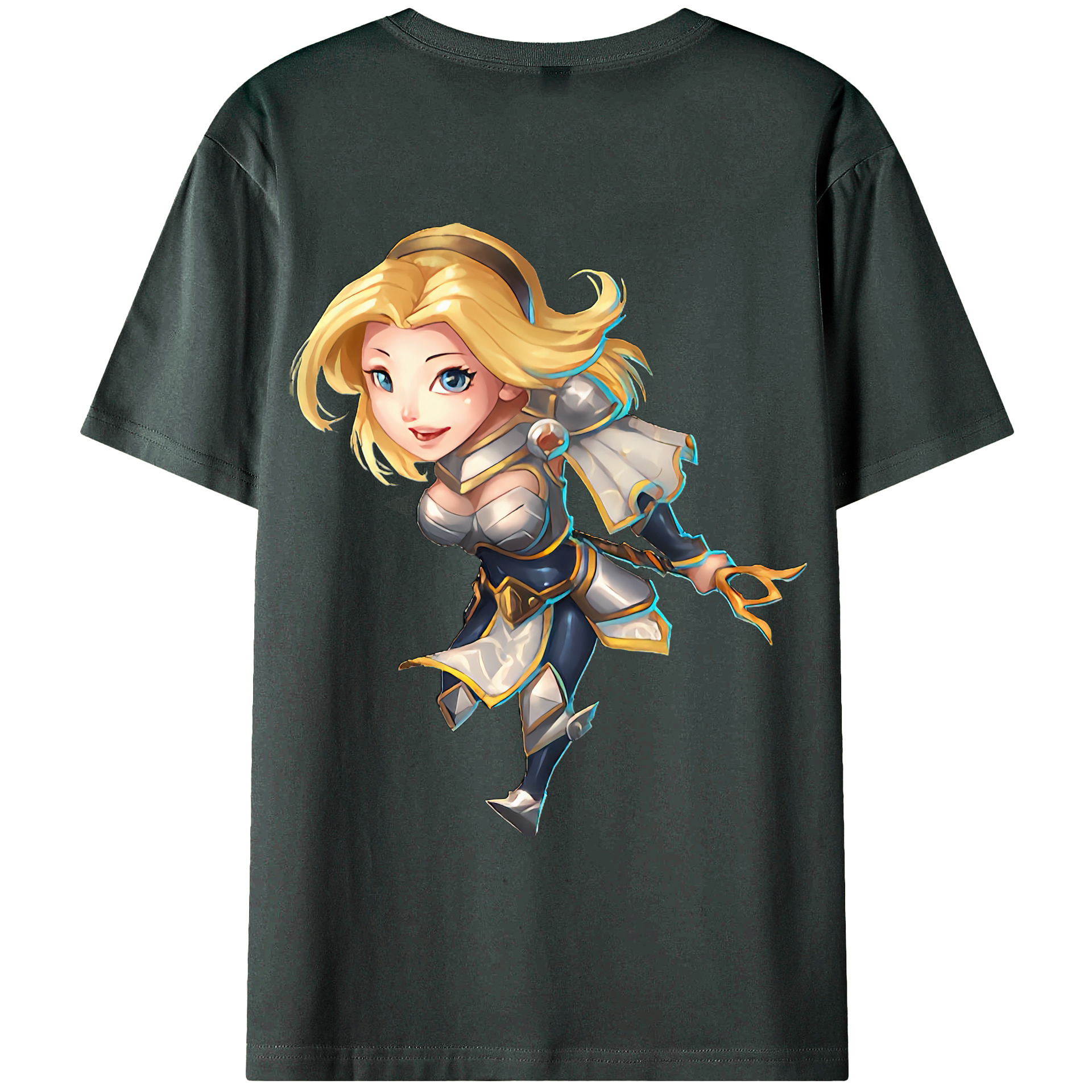 （画像用） リーグ・オブ・レジェンド League of Legends LOL 綿100％ メンズ半袖Tシャツ（バックプリント） 通気性